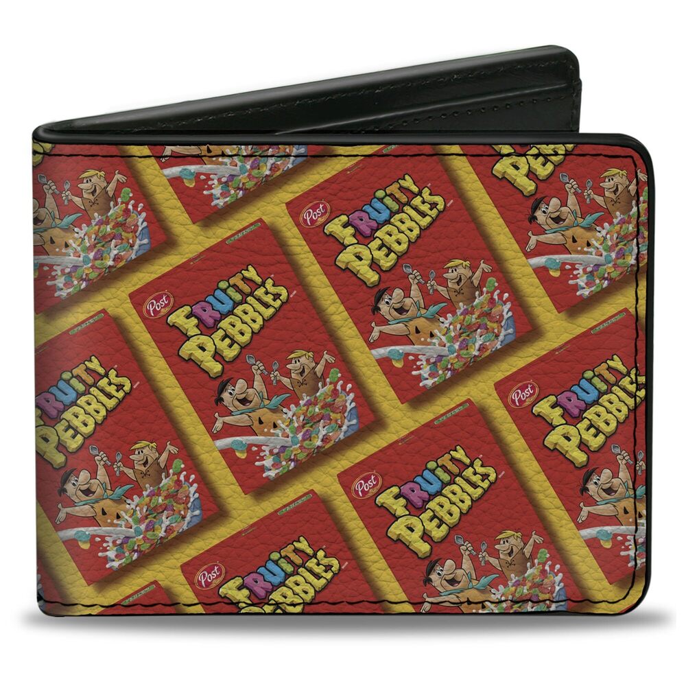 6734 The Flintstones Wallet, Bifold, Fruity Pebbles Fred and Barney Cereal